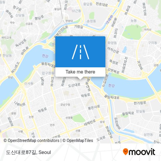 도산대로87길 map