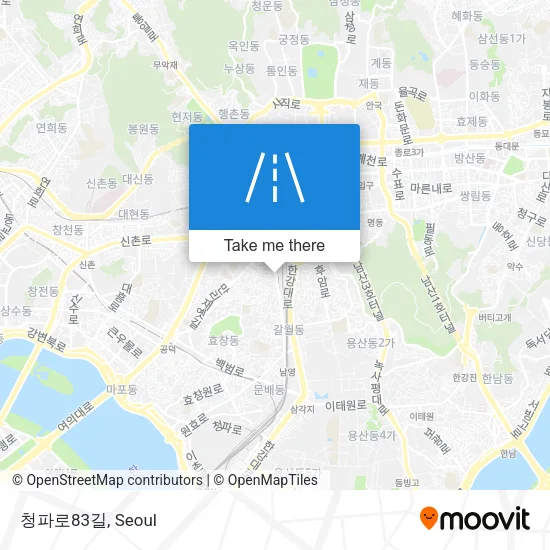 청파로83길 map