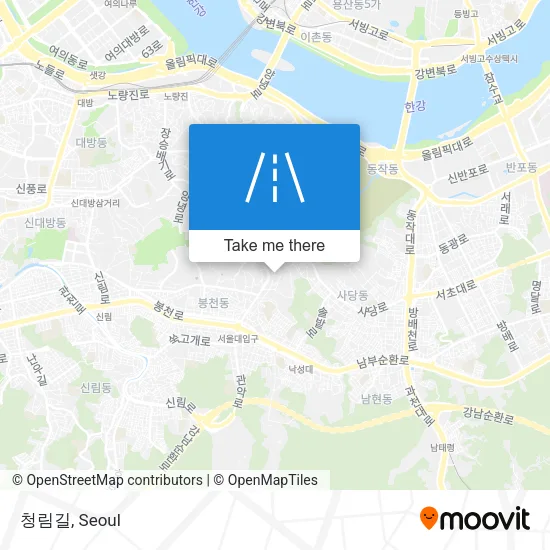 청림길 map