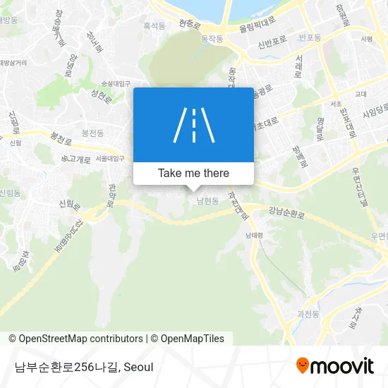 남부순환로256나길 map