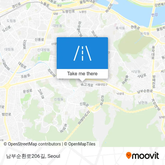 남부순환로206길 map