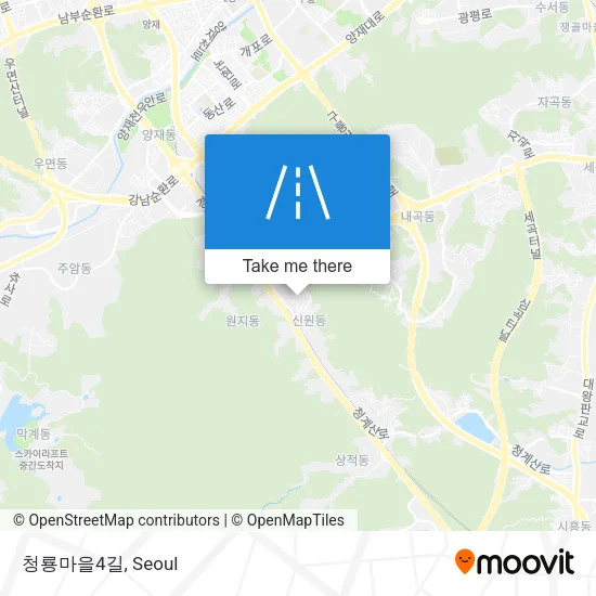 청룡마을4길 map
