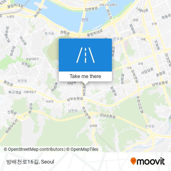 방배천로16길 map