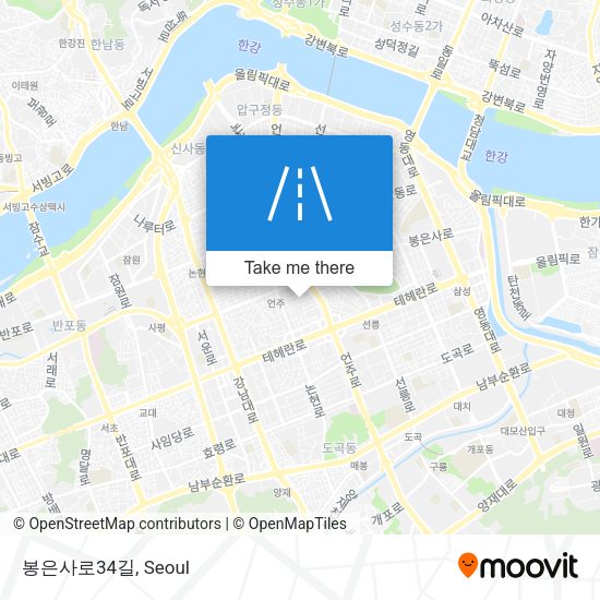 봉은사로34길 map