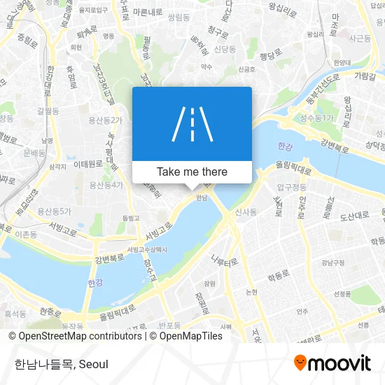 한남나들목 map