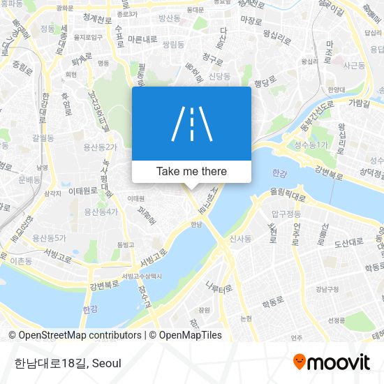한남대로18길 map
