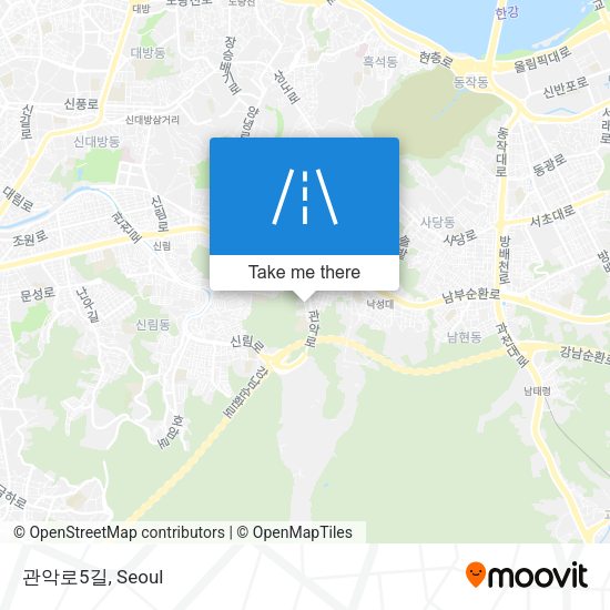관악로5길 map