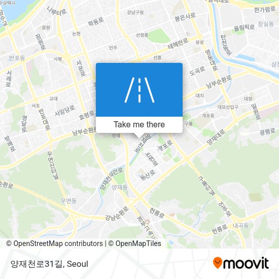 양재천로31길 map