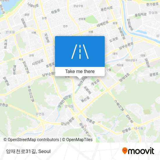 양재천로31길 map