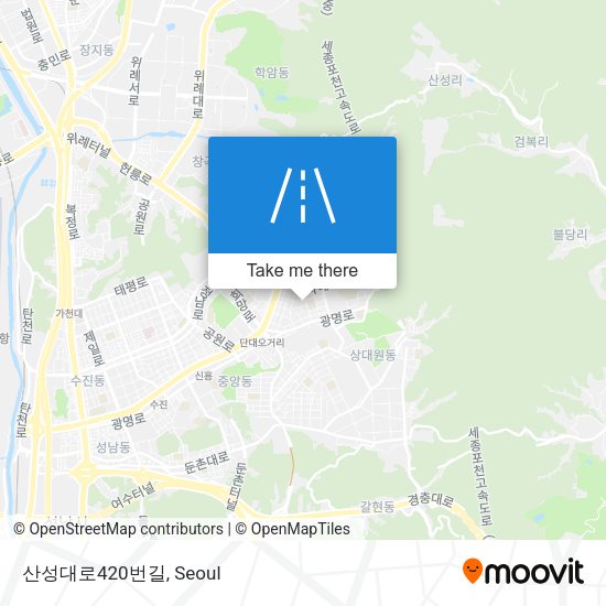 산성대로420번길 map