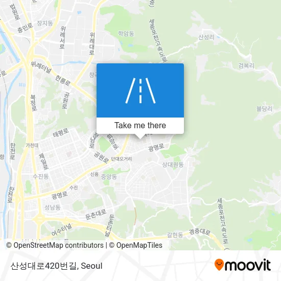 산성대로420번길 map