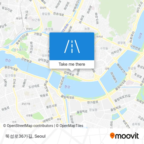 뚝섬로36가길 map