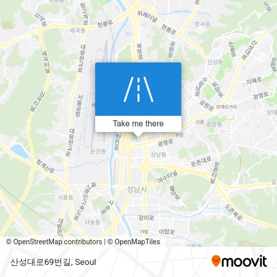 산성대로69번길 map