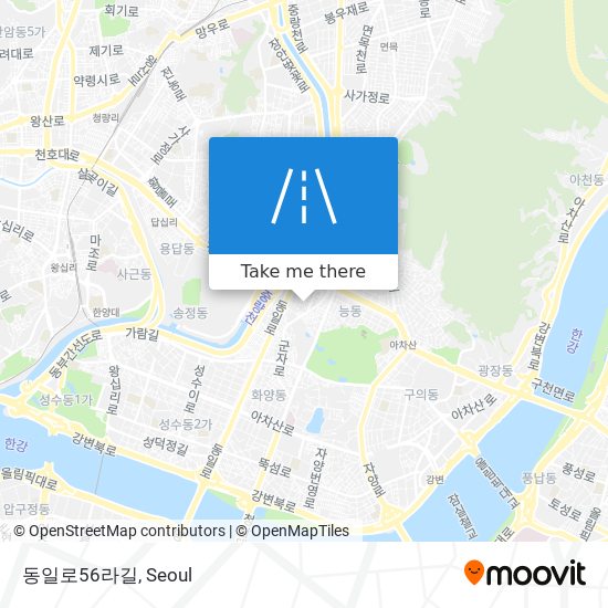 동일로56라길 map