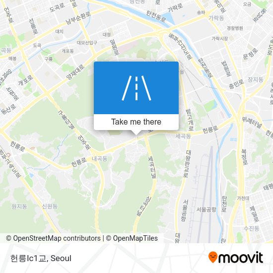 헌릉Ic1교 map