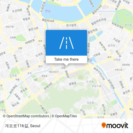 개포로116길 map