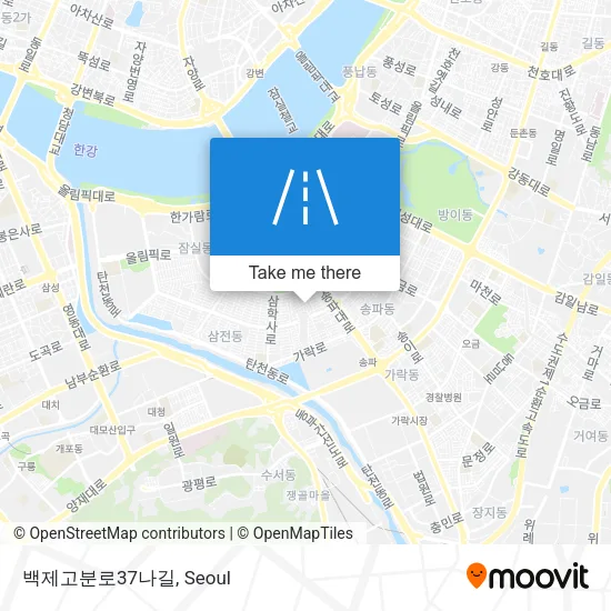 백제고분로37나길 map