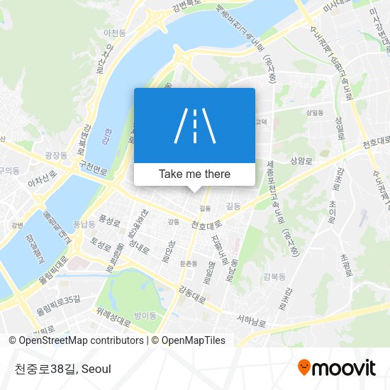 천중로38길 map