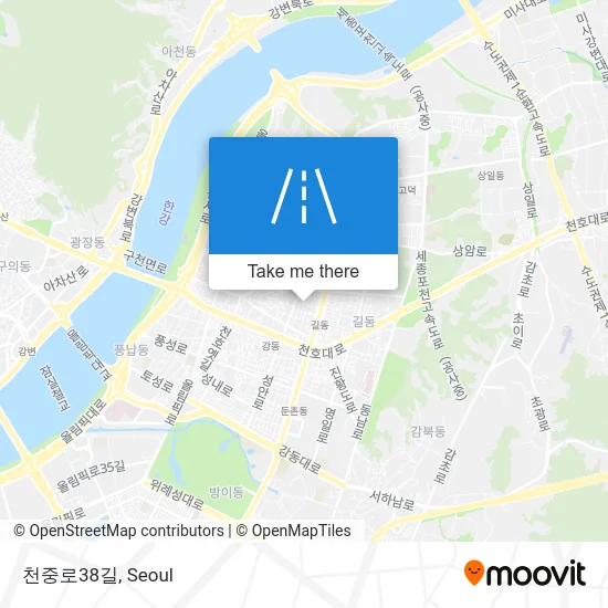 천중로38길 map