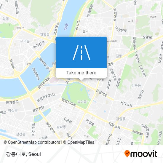 강동대로 map