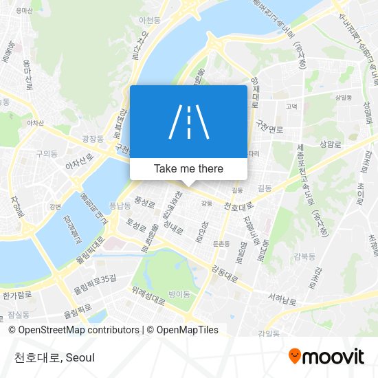 천호대로 map