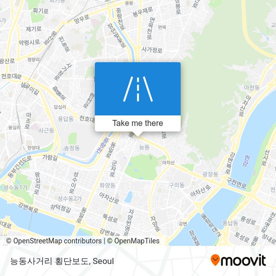 능동사거리 횡단보도 map
