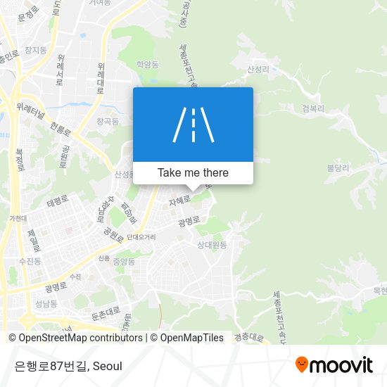 은행로87번길 map