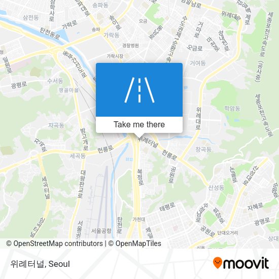 위례터널 map