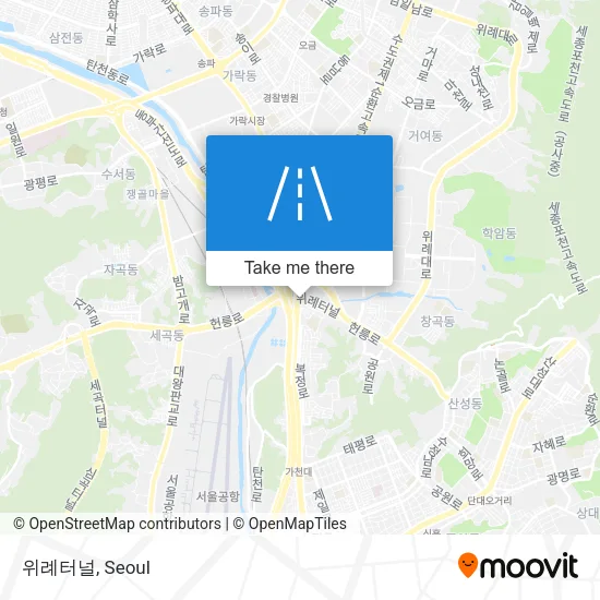 위례터널 map