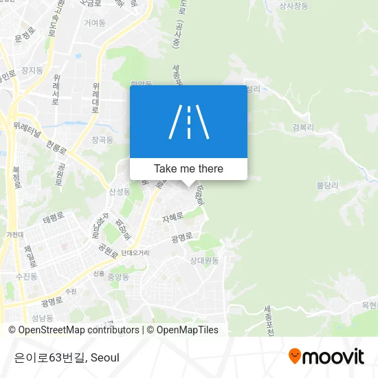 은이로63번길 map