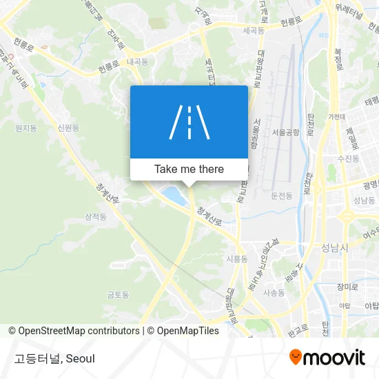 고등터널 map