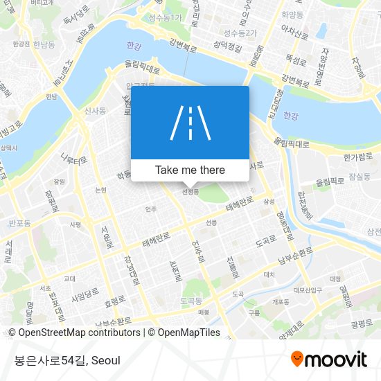 봉은사로54길 map
