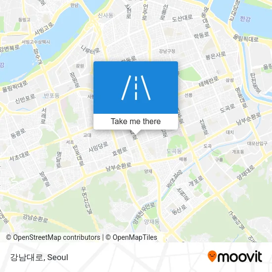강남대로 map