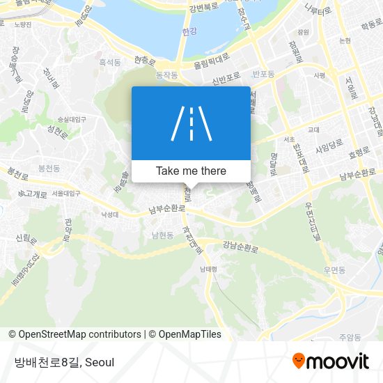 방배천로8길 map