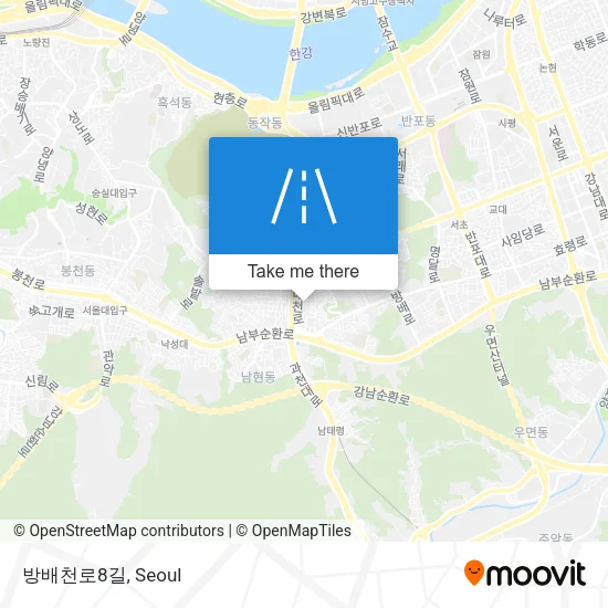 방배천로8길 map