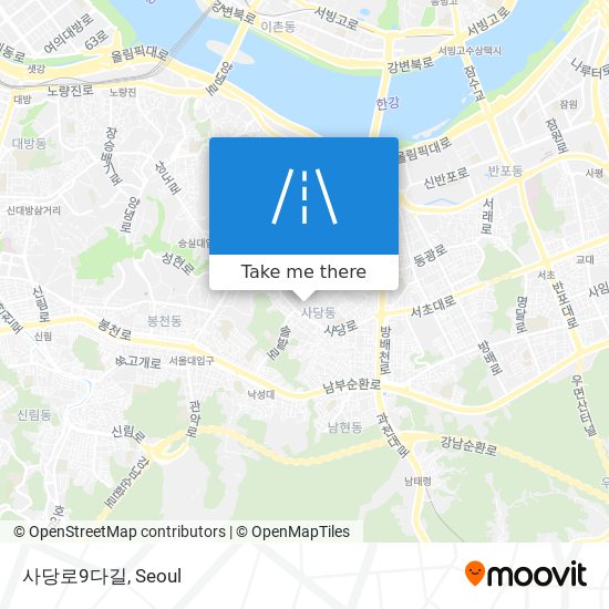 사당로9다길 map