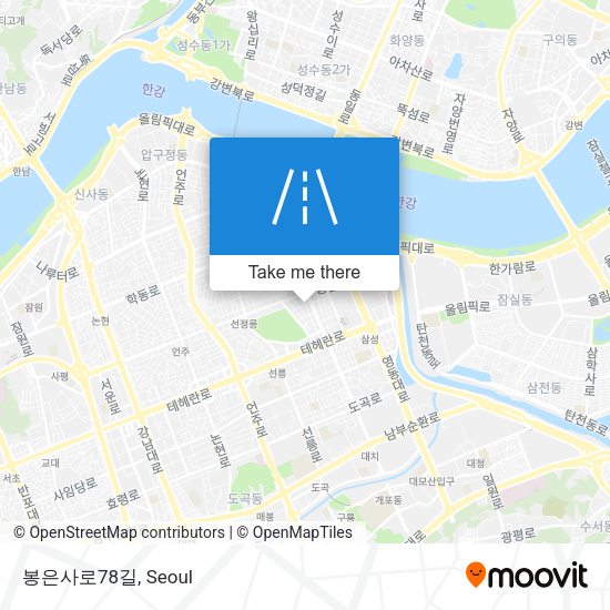 봉은사로78길 map