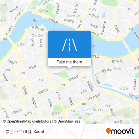 봉은사로78길 map