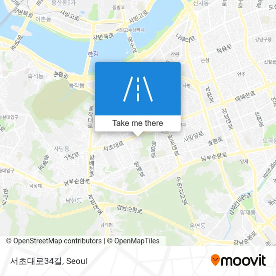 서초대로34길 map