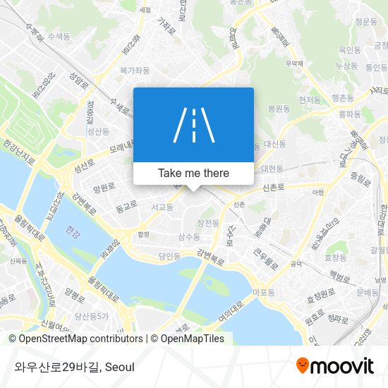 와우산로29바길 map
