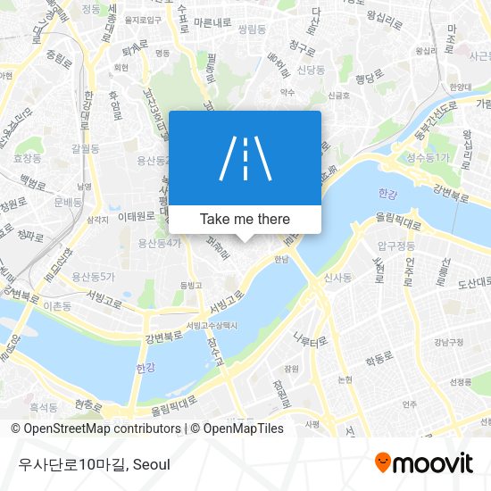우사단로10마길 map