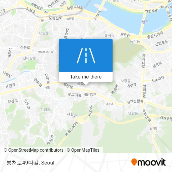 봉천로49다길 map