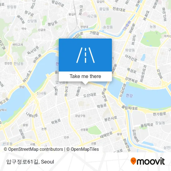 압구정로61길 map