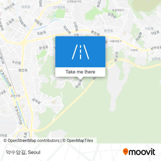 약수암길 map