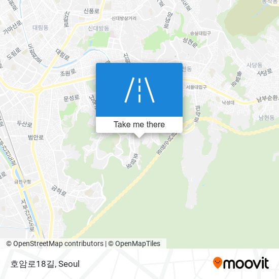 호암로18길 map