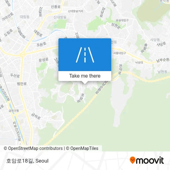 호암로18길 map