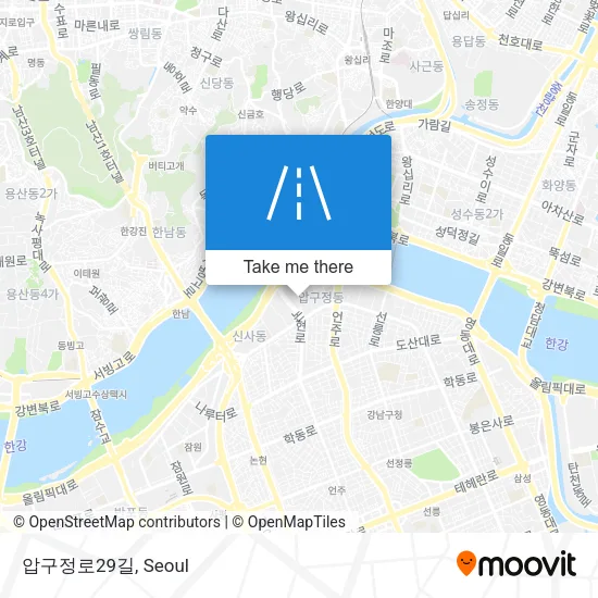압구정로29길 map