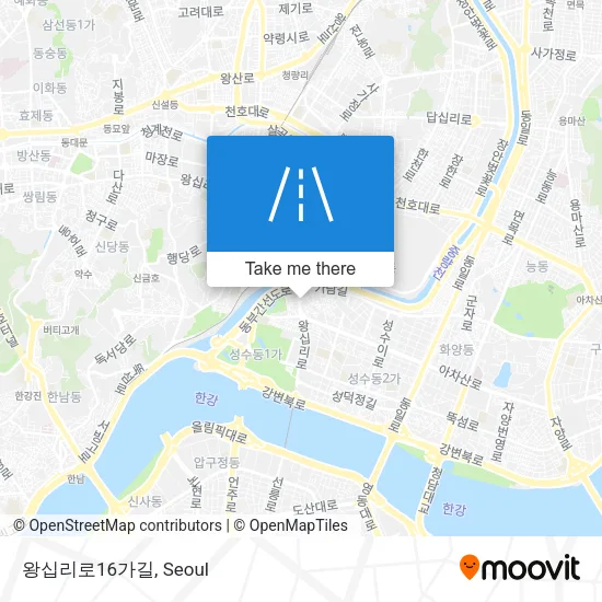 왕십리로16가길 map