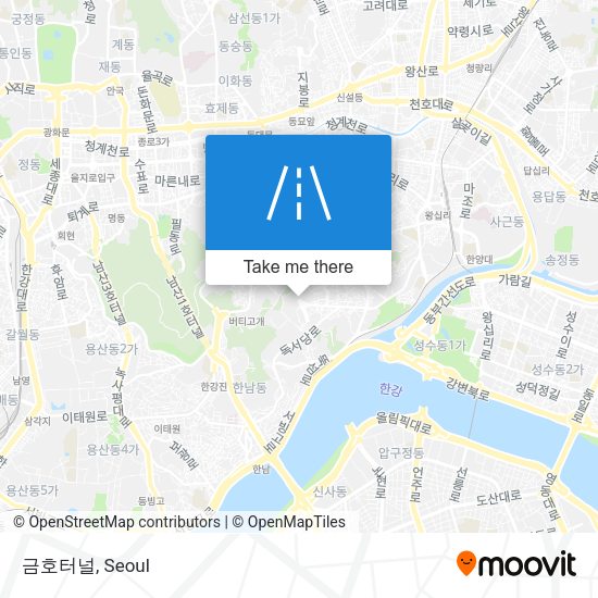 금호터널 map