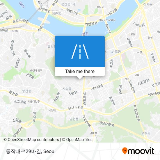 동작대로29바길 map